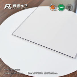 China resistencia de solventes química de la hoja de acrílico estática anti de 20m m para las industrias del semiconductor proveedor