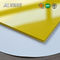 Hoja de acrílico flexible amarilla de PMMA, hoja clara del plexiglás de 10m m cortada a la medida proveedor